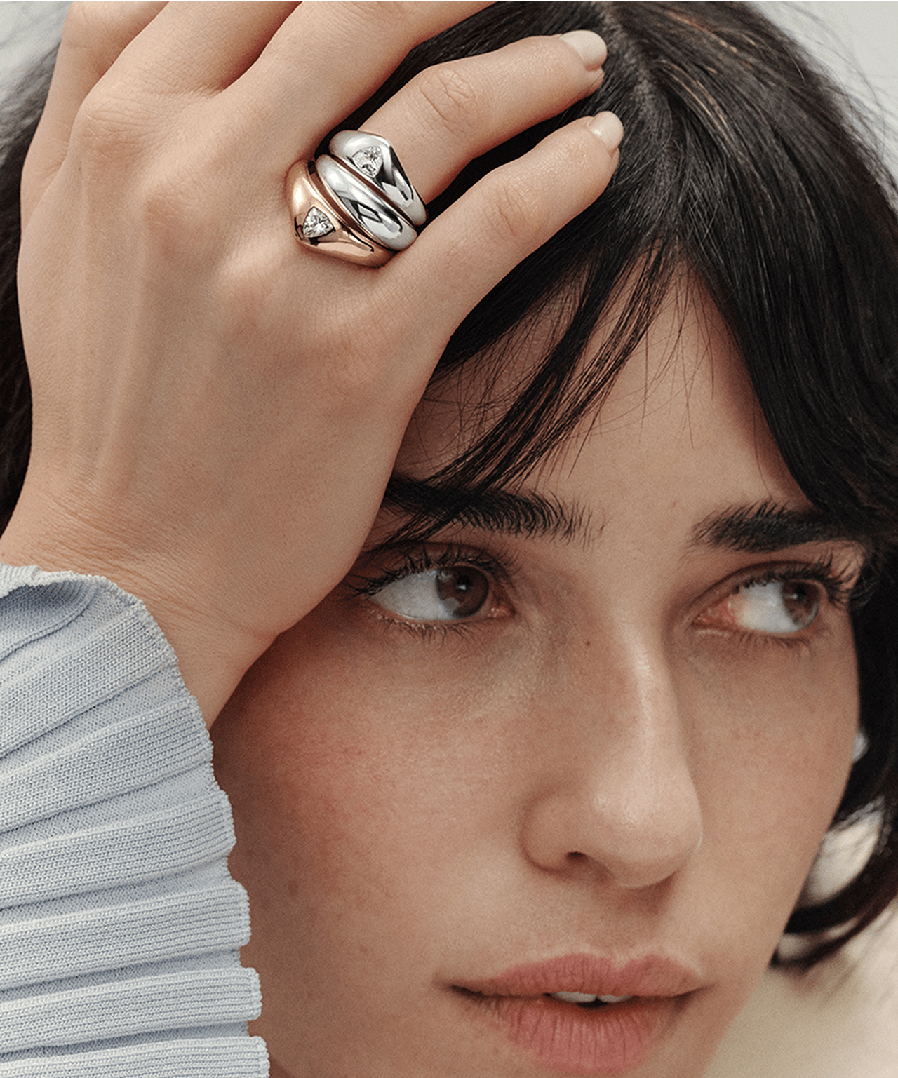 The Dôme Collection: Dome & Croissant Rings, Earrings The Dôme Collection: Dome & Croissant Rings, Earrings